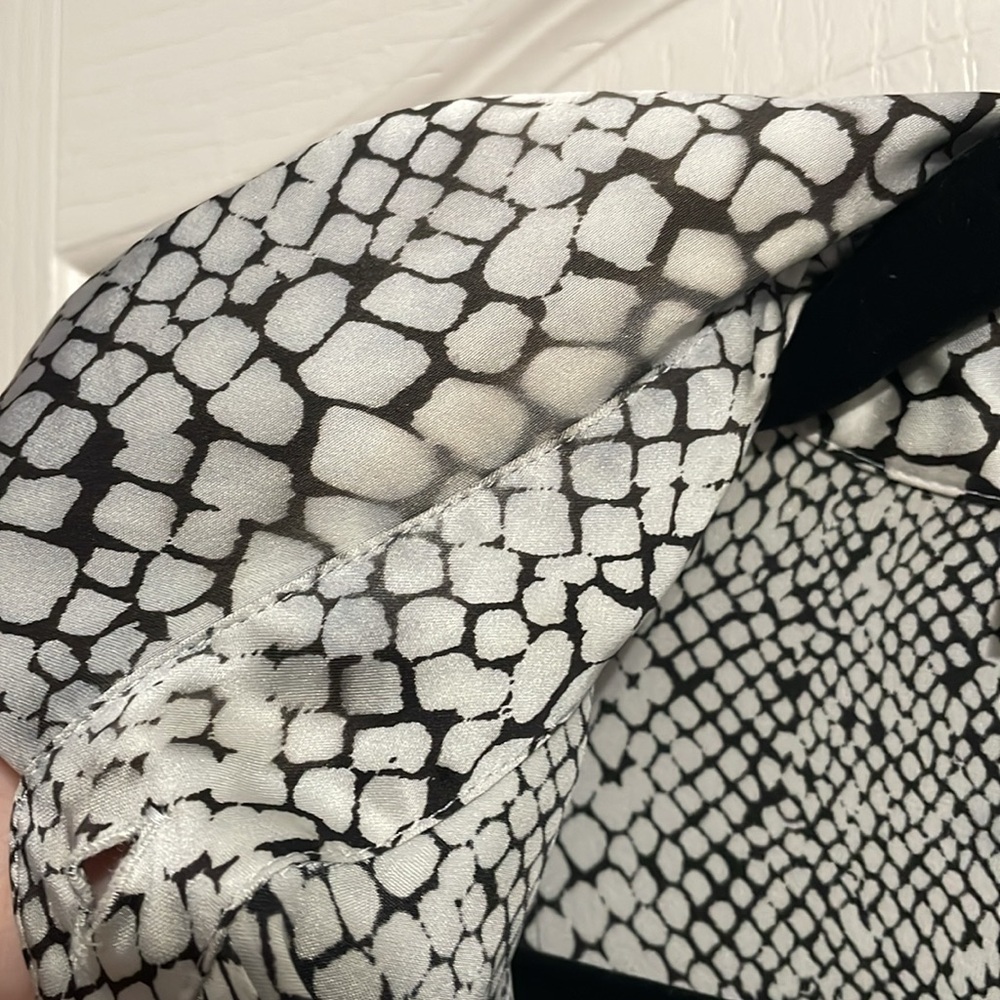 Vintage 80s Missoni Animal Print Long Sleeve Button Down Quiet Luxury Minimalist - Picture 5 of 6